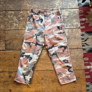 Topshop camo pant size 12